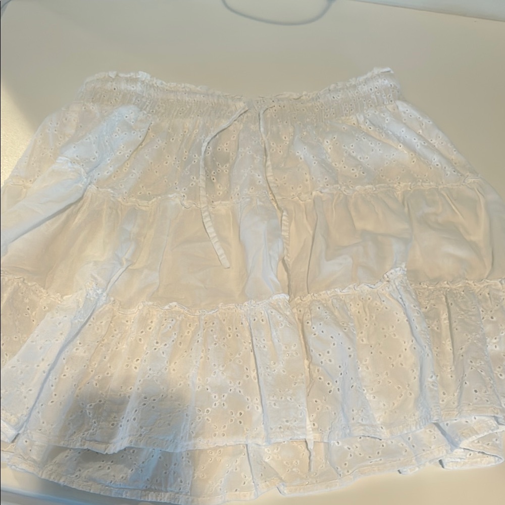 White Eyelet Women's Skirt